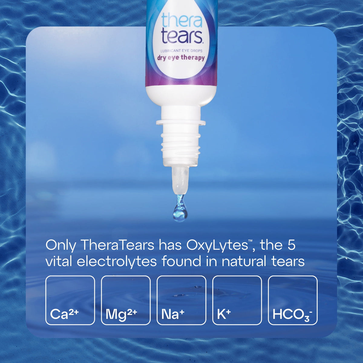 TheraTears Dry Eye Therapy Lubricating Eye Drops, Daily Use, 1 fl oz Bottle