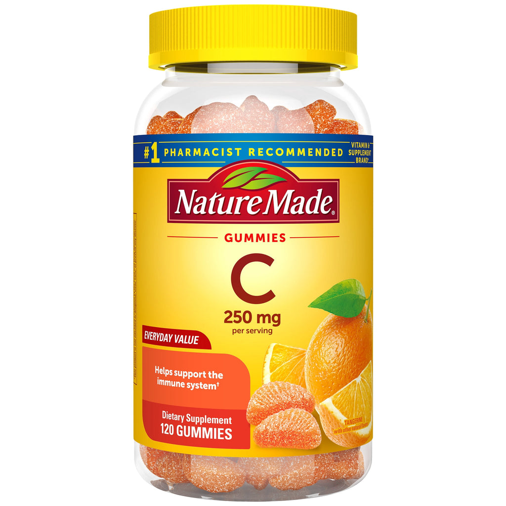 Nature Made Vitamin C Gummies for Immune Support, 250mg per Serving, 120 Count