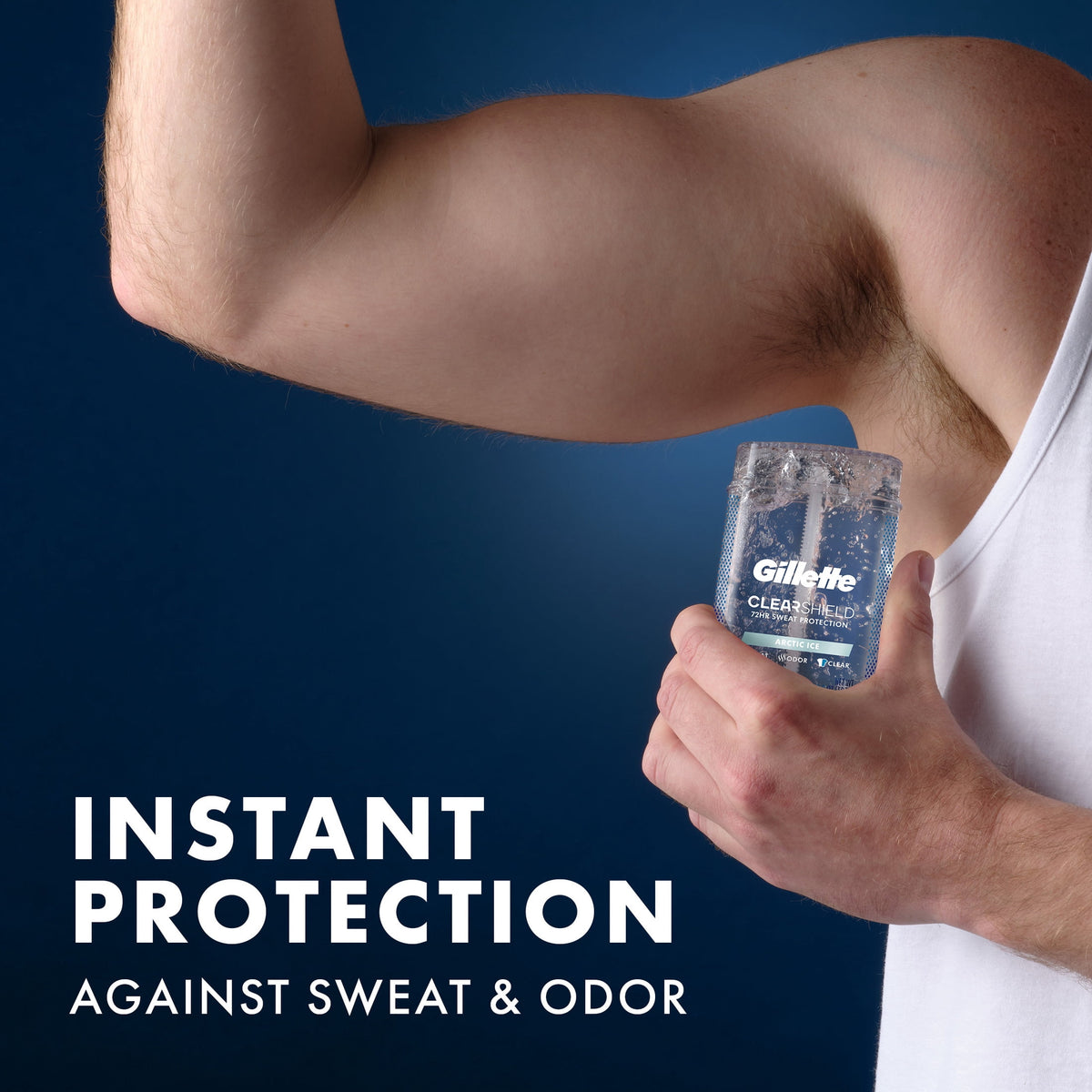 Gillette Antiperspirant and Deodorant for Men, Clear Gel, Arctic Ice, 3.8oz