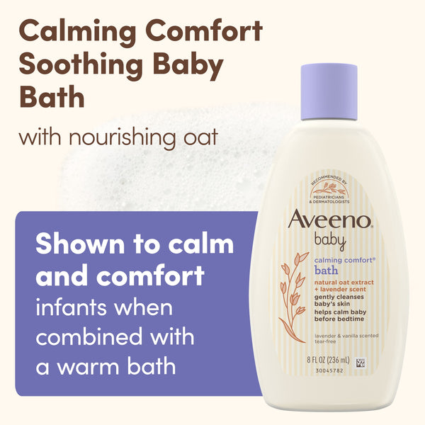 Aveeno Baby Calming Comfort Bath Body Wash, Lavender & Vanilla, 8 fl oz