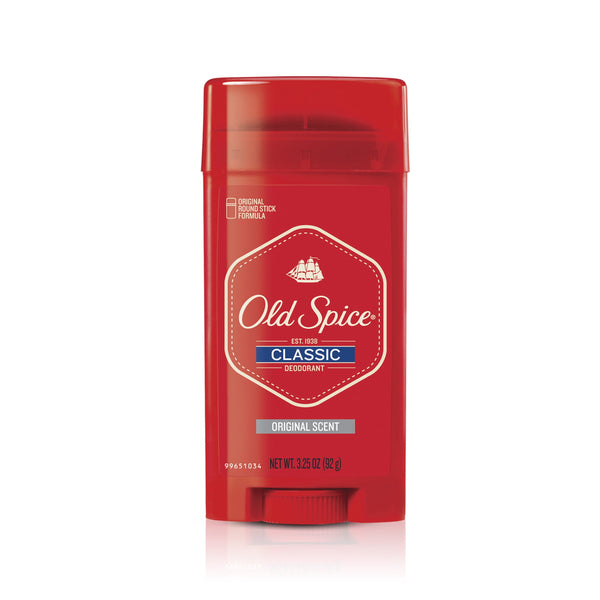 Old Spice Deodorant for Men, Aluminum Free, Classic Original, 24/7 Odor Protection, 3.25 oz