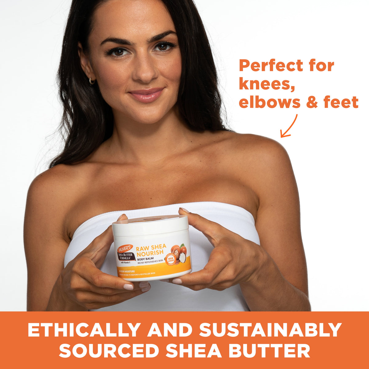 Palmer's Shea Butter Formula Raw Shea Nourishing Body Balm for Rough, Dry Skin, 7.25 oz.