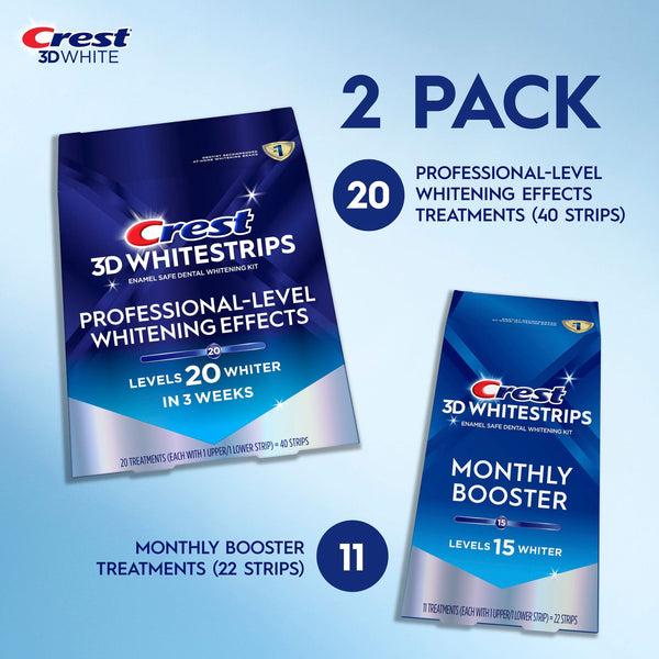 Crest 3D Whitestrips Professional Effects & Supreme Bright Kit Zahnaufhellungsstreifen