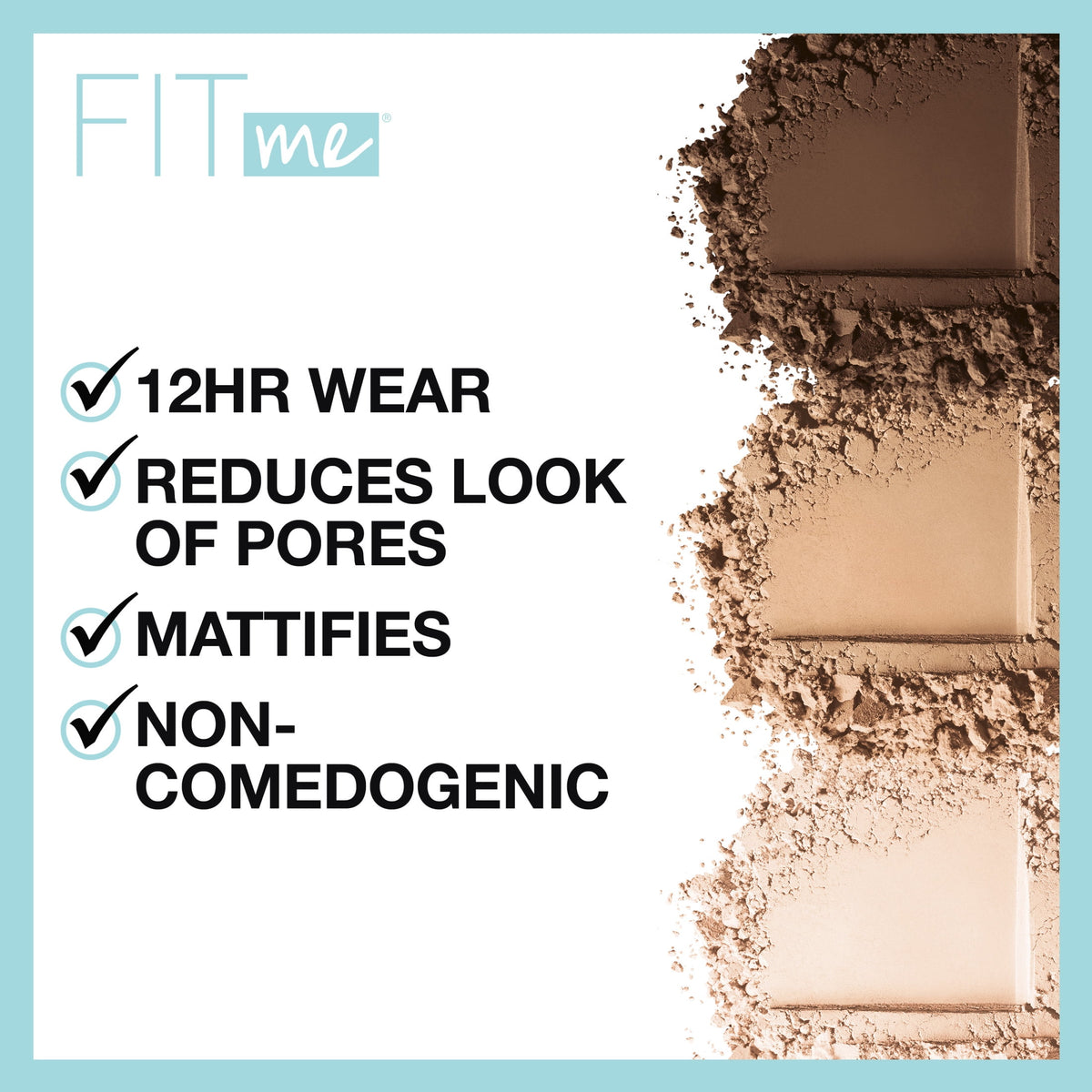 Maybelline Fit Me Matte Poreless Pressed Face Powder Makeup, Pure Beige, 0.29 oz