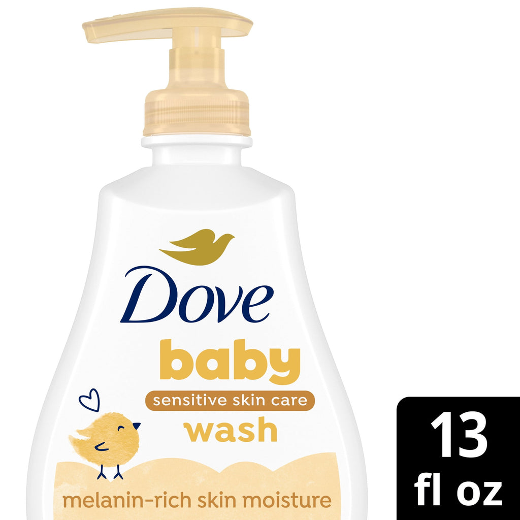 Baby Dove Sensitive Baby Wash For Baby Bath Time Melanin-rich Skin Nourishment Tear-Free And Hypoallergenic ,13 fl oz