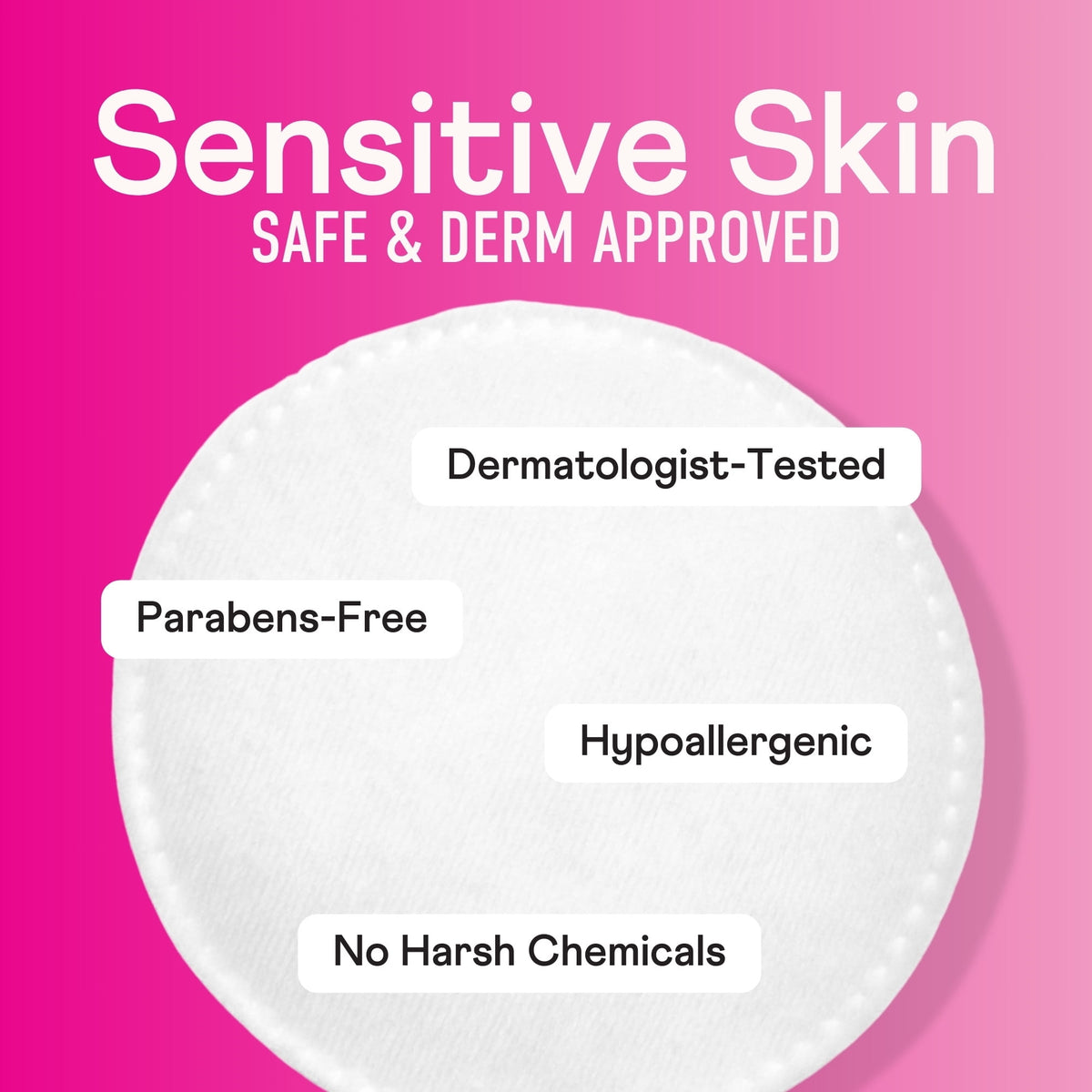 Swisspers Premium Cotton Rounds, 100% Pure Chlorine Free Cotton, Dermatologist Tested, Soft, Strong, Sensitive Skin Safe, Absorbent, Hypoallergenic
