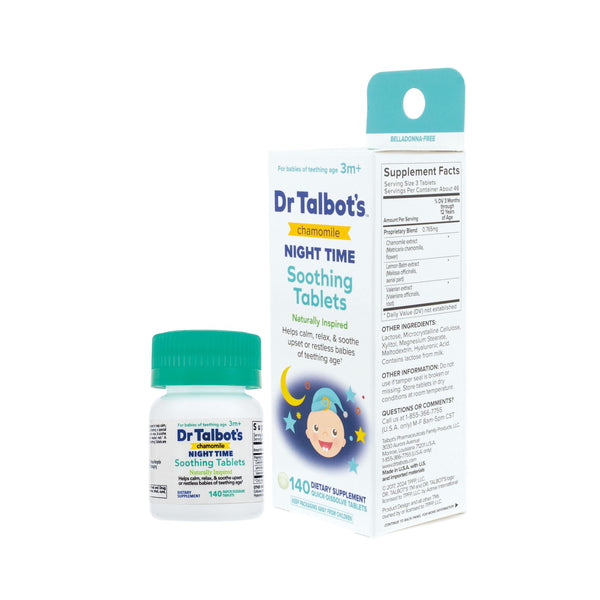 Dr. Talbot's Chamomile Night Time Soothing Tablets for Teething Infants, 140 Count