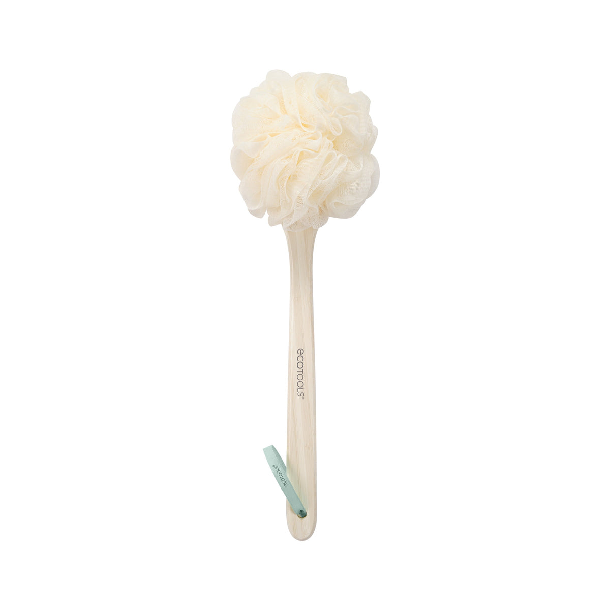 EcoTools EcoPouf Bath Brush, Loofah & Handle, Recycled Mesh Netting, for Adults, 1 Count