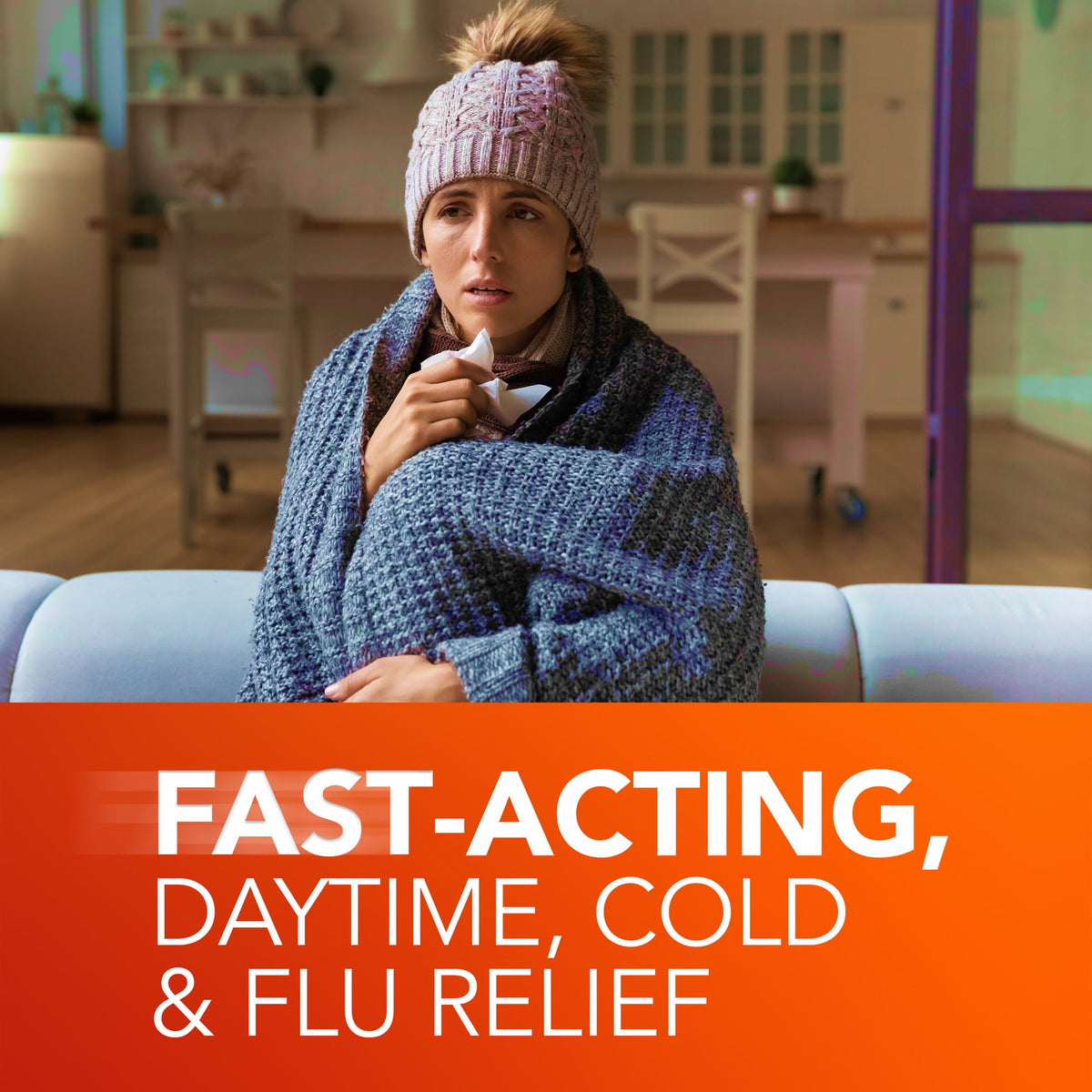 Vicks DayQuil VapoCOOL SEVERE Cold, Flu, and Congestion Medicine, Menthol, 12 fl oz