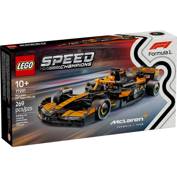 LEGO Speed Champions McLaren F1 Team MCL38 Race Car Building Set 77251, 269 Pieces, Ages 10+