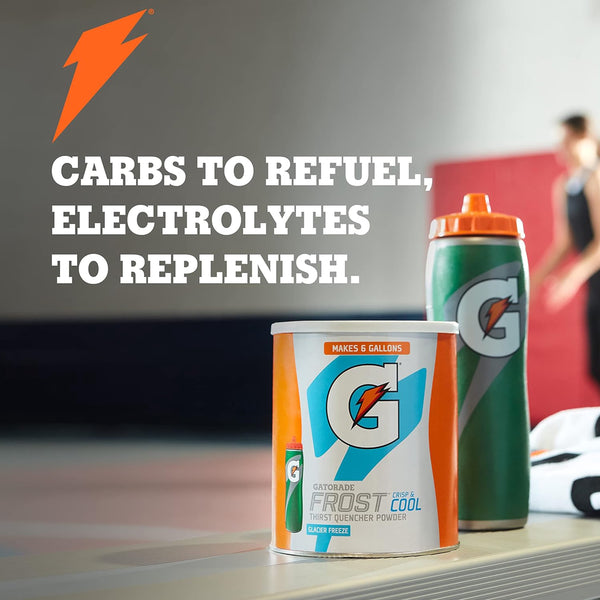 Gatorade Glacier Freeze Electrolyte Drink Mix Powder, 50.9 oz Canister for Rehydration