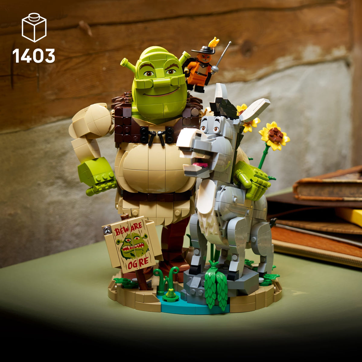 LEGO Shrek: Shrek, Donkey & Puss in Boots Building Set for Adults 72423, Ages 18+