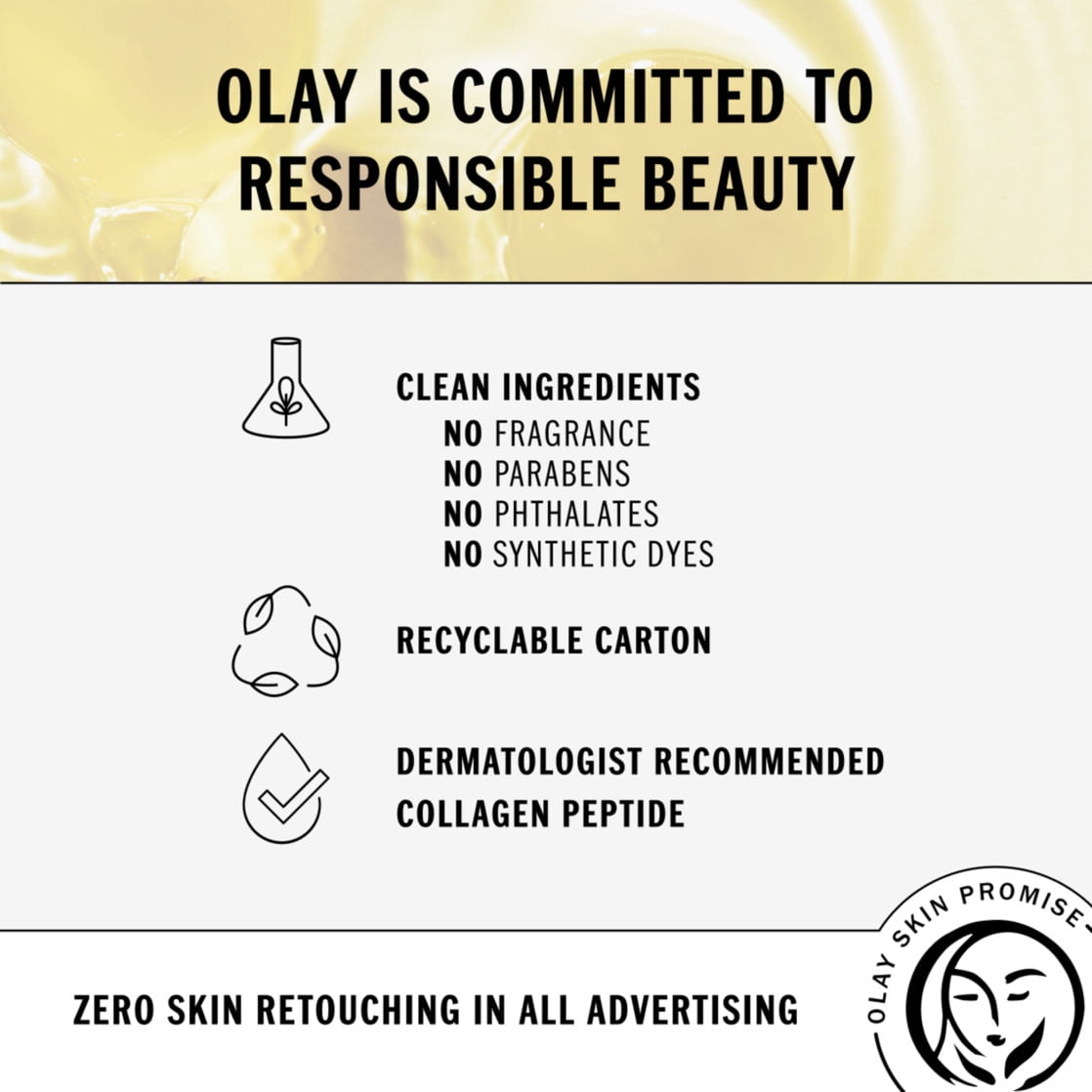 Olay Regenerist Collagen Peptide 24 Serum, Fragrance-Free, Everyday Care, All Skin Types, 1.3 fl oz