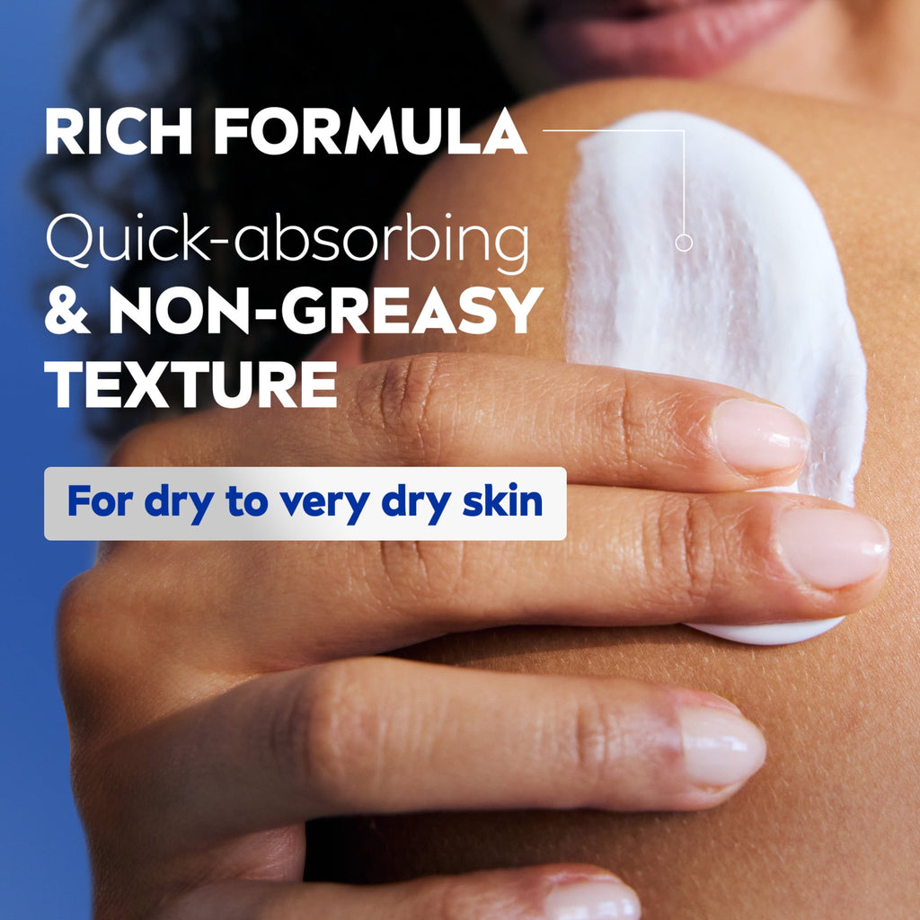 NIVEA Essentially Enriched Body Lotion for Dry Skin with Hyaluronic Acid and Almond Oil, 20 fl oz
