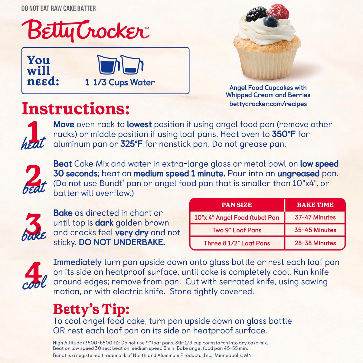 Betty Crocker Angel Food Confetti Cake Mix, 16.75 oz.