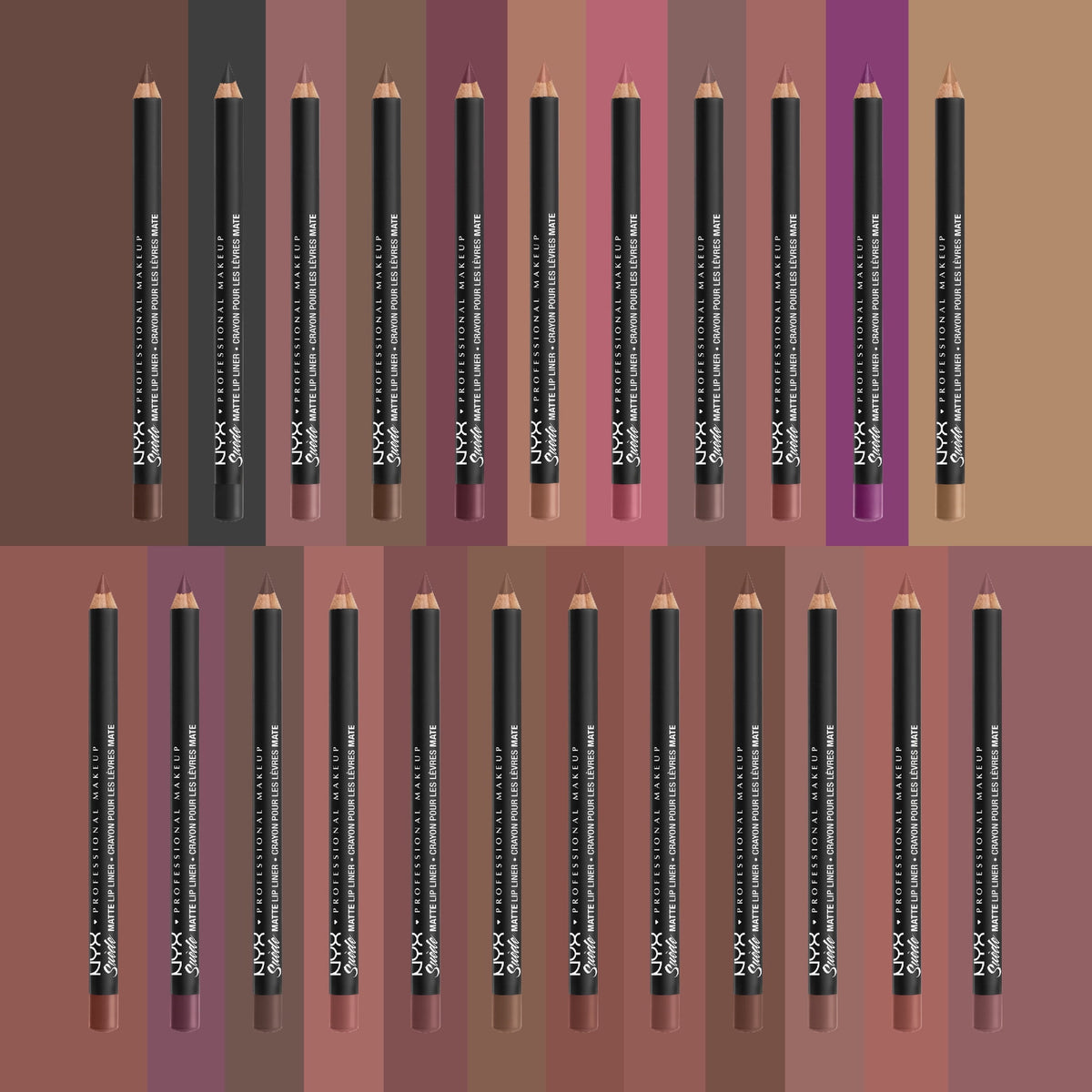 NYX Professional Makeup Suede Matte Lip Liner, Cold Brew Bown