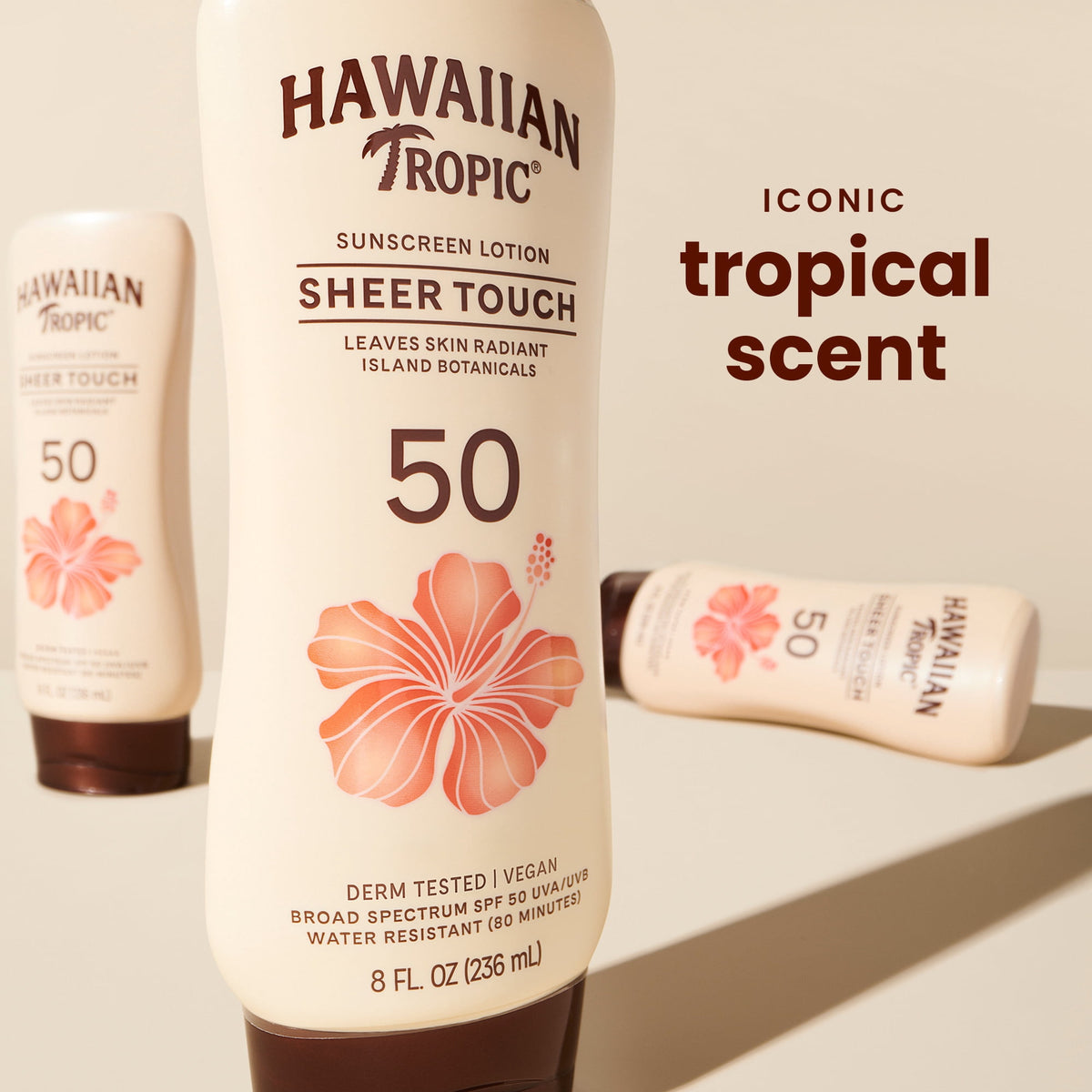 Hawaiian Tropic Sheer Touch Ultra Radiance 50 SPF Adult Sunscreen Lotion, 8 fl oz