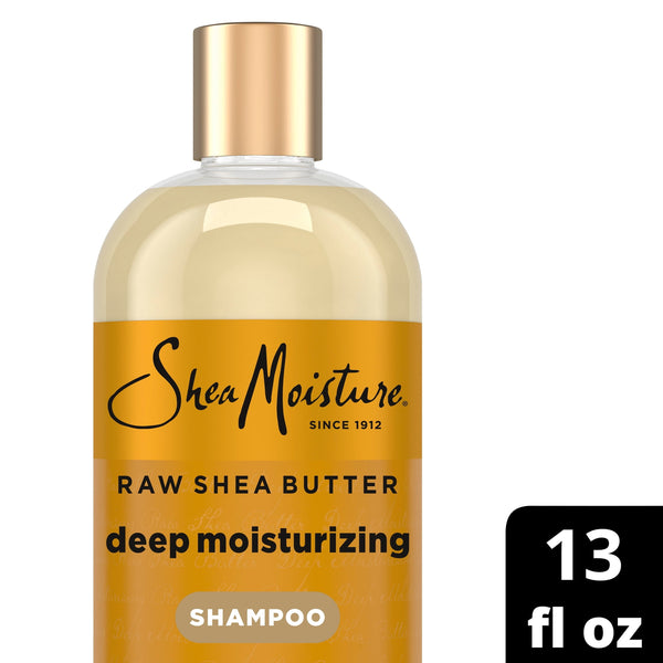 SheaMoisture Raw Shea Butter Deep Moisturizing Shampoo for Dry, Damaged or Transitioning Hair Raw Shea Butter with Argan Oil for a Healthy Glow ,13 Fl