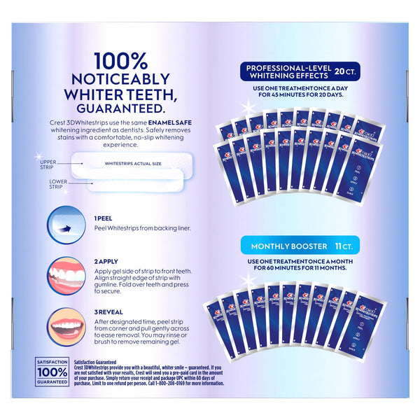 Crest 3D Whitestrips Professional Effects & Supreme Bright Kit Zahnaufhellungsstreifen