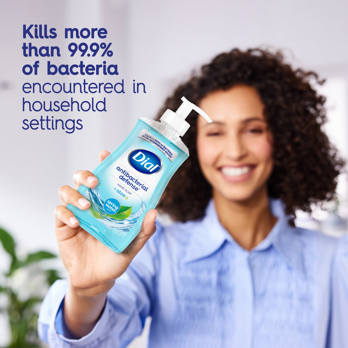 Dial Antibacterial Defense Spring Water Liquid Hand Soap Refill, 52 fl oz