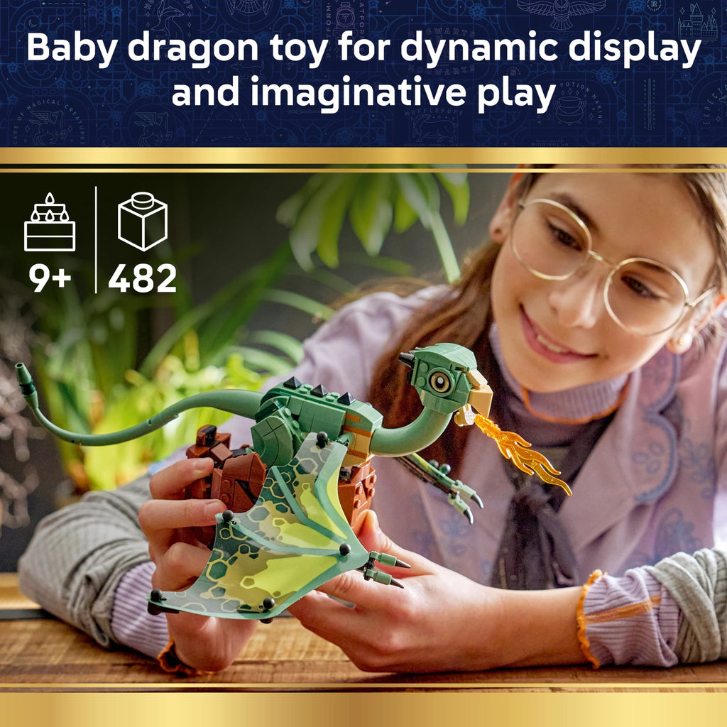 LEGO Harry Potter Norbert: Hagrid's Baby Dragon Collectible Building Toy 76477, Ages 9+