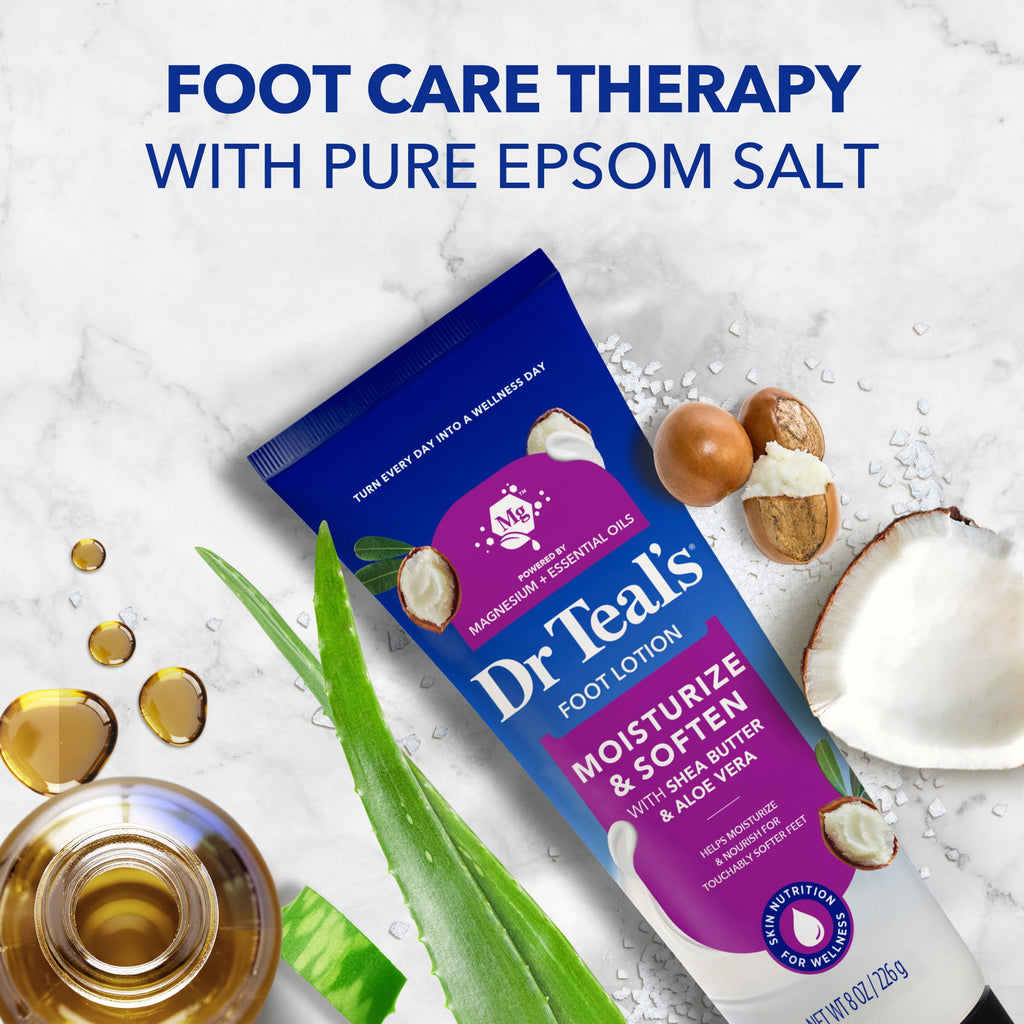 Dr Teal's Shea Enriched Foot Cream, 8 oz