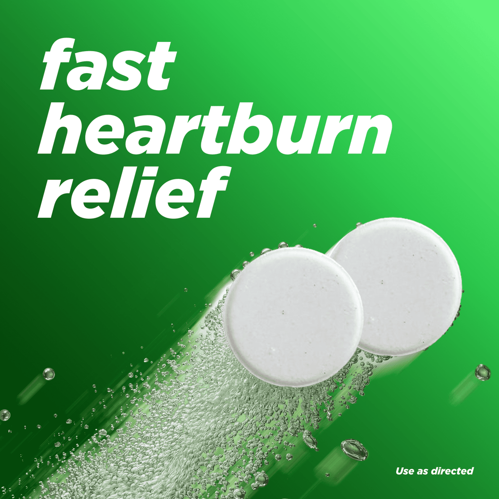 Alka-Seltzer Lemon Lime Heartburn Relief tablets, Fast Acid Indigestion Relief, 36 Ct