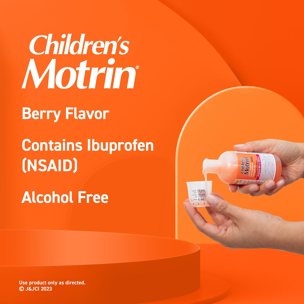 Children's Motrin Ibuprofen Kids Medicine, Berry Flavored, 4 fl. oz