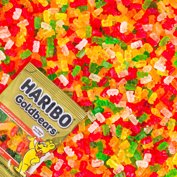HARIBO Goldbears Gummy Bears Original Assorted Fruit Flavor Candy Gummies, 4 oz Bag