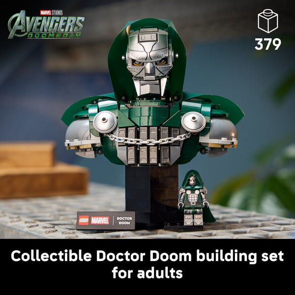 LEGO Marvel Doctor Doom Bust Building Set for Adults 76345