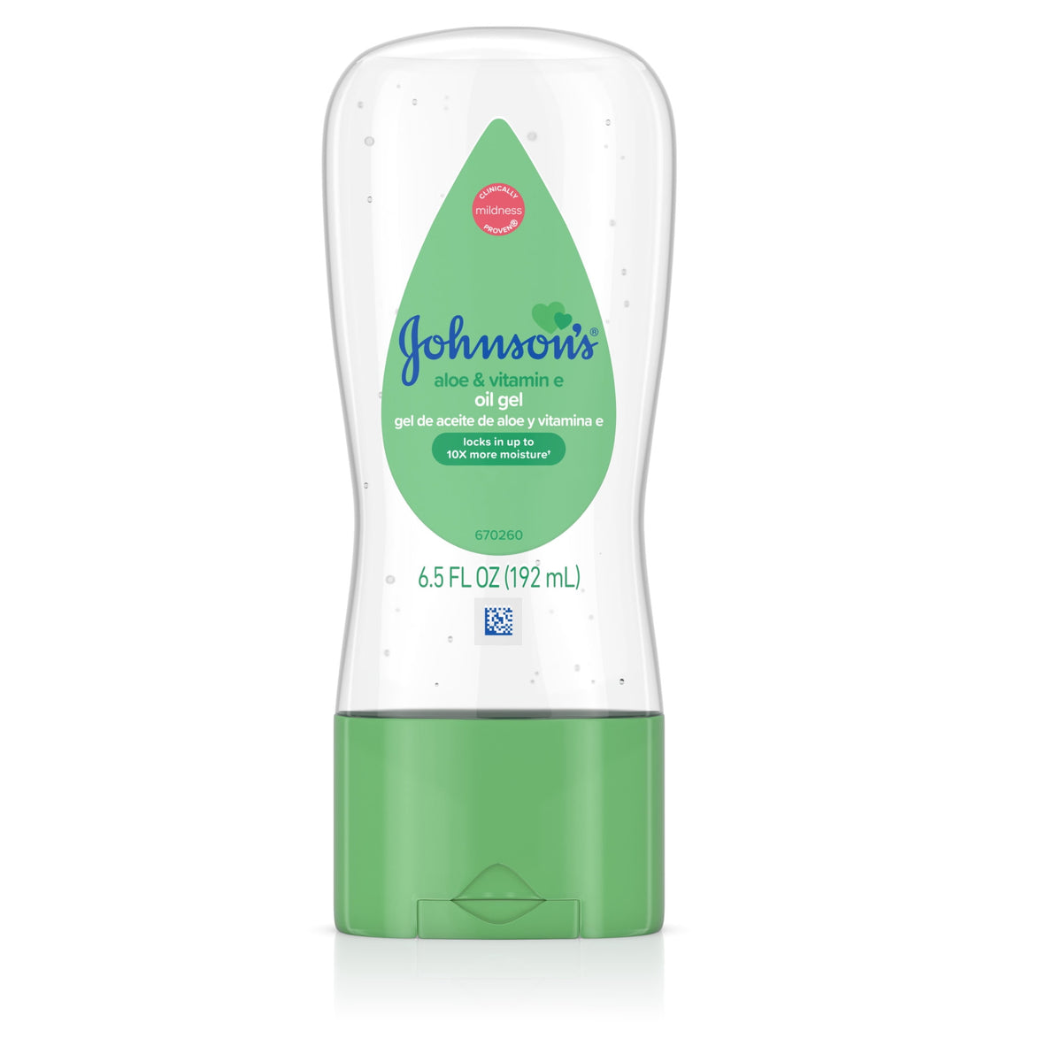 Johnson's Baby Body Moisturizing Oil Gel, Aloe Vera & Vitamin E, Soothing, 6.5 fl oz