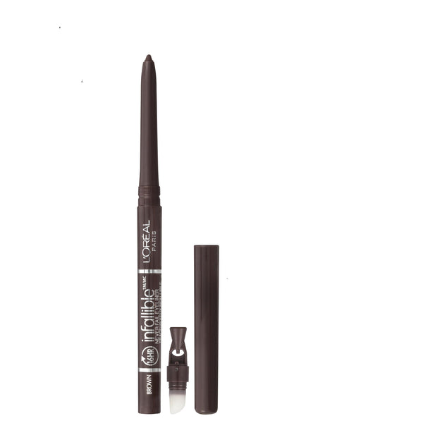 L'Oreal Paris Infallible Never Fail Eyeliner Pencil Makeup with Built-in Sharpener, Black
