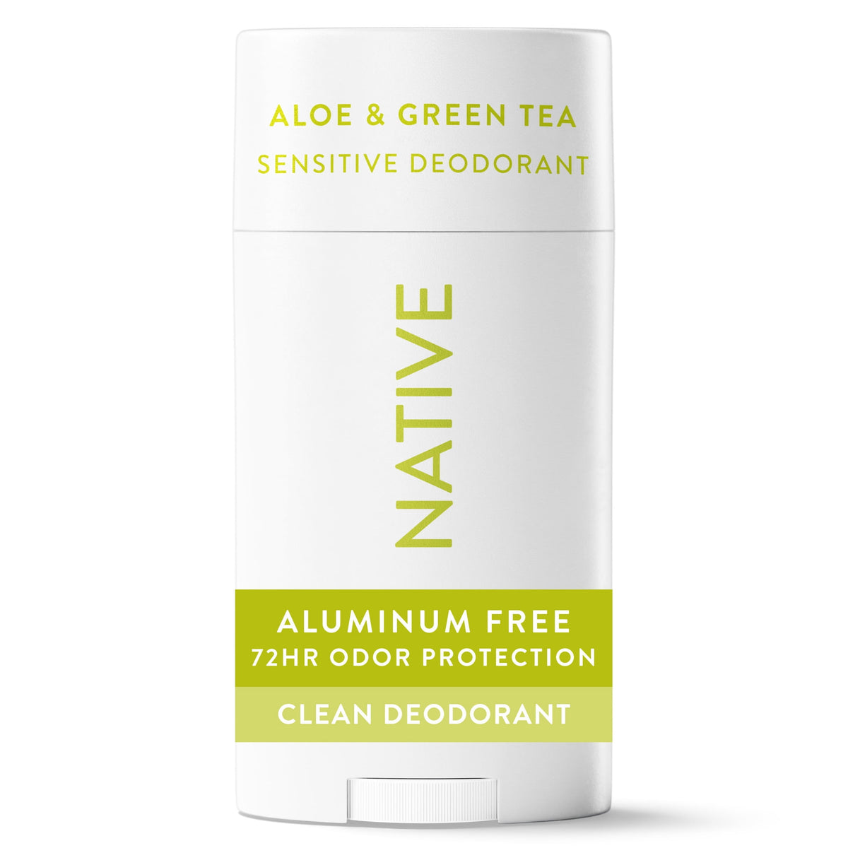 Native Sensitive Deodorant For Women, Aluminum Free Deodorant Stick, Aloe & Green Tea, 2.65 oz