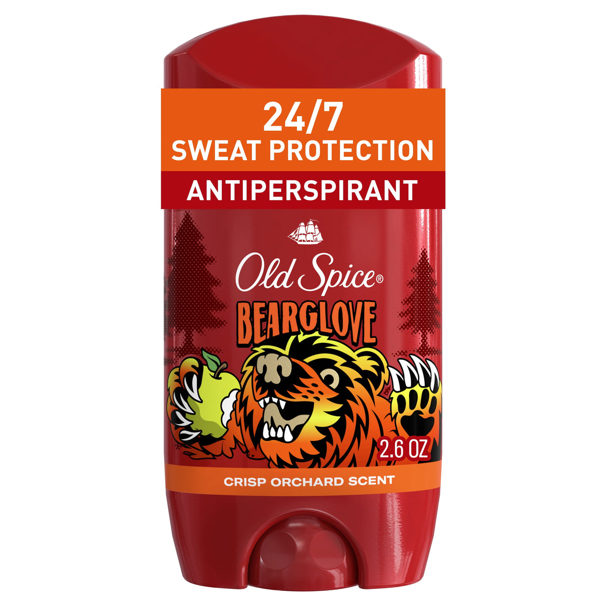 Old Spice Deodorant for Men, Invisible Solid, Antiperspirant Deodorant Stick for Men, Bearglove, 2.6 oz