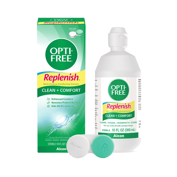 OPTI-FREE Replenish Multi-Purpose Disinfecting Contact Lens Solution, 10 fl oz