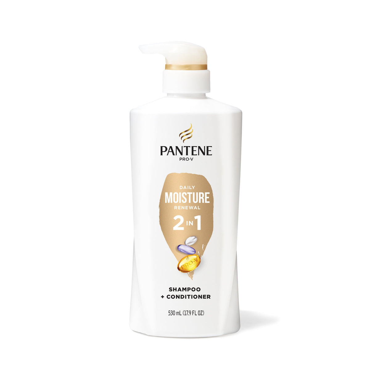 Pantene Pro-V Daily Moisture Renewal 2 in 1 Shampoo and Conditioner, 17.9 fl oz