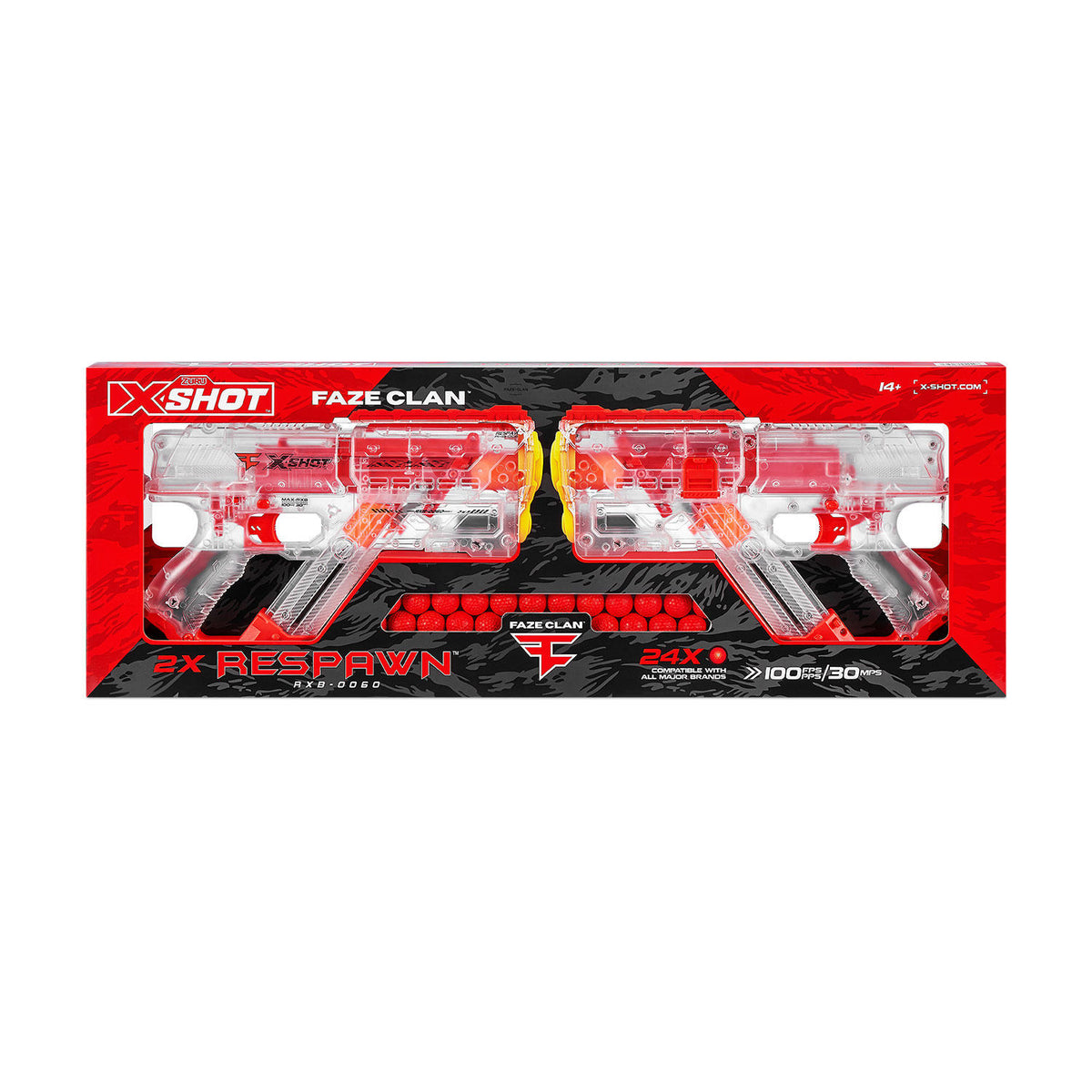 Zuru X-Shot X-Shot Chaos Respawn FaZe, 2 ea