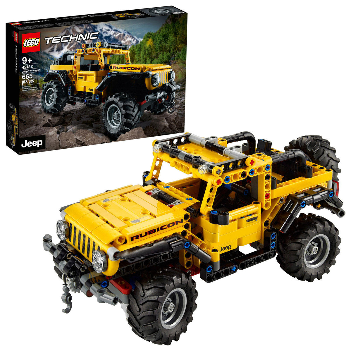 LEGO Technic Jeep Wrangler Building Kit with 665 Pieces, 1 ea