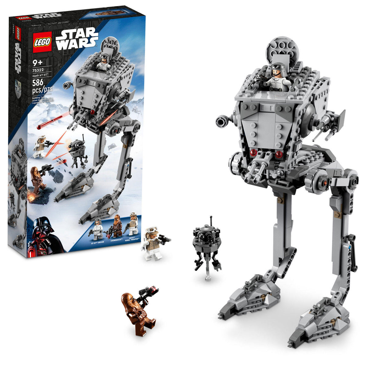 LEGO Star Wars Hoth AT-ST Building Kit with 586 Pieces, 1 ea