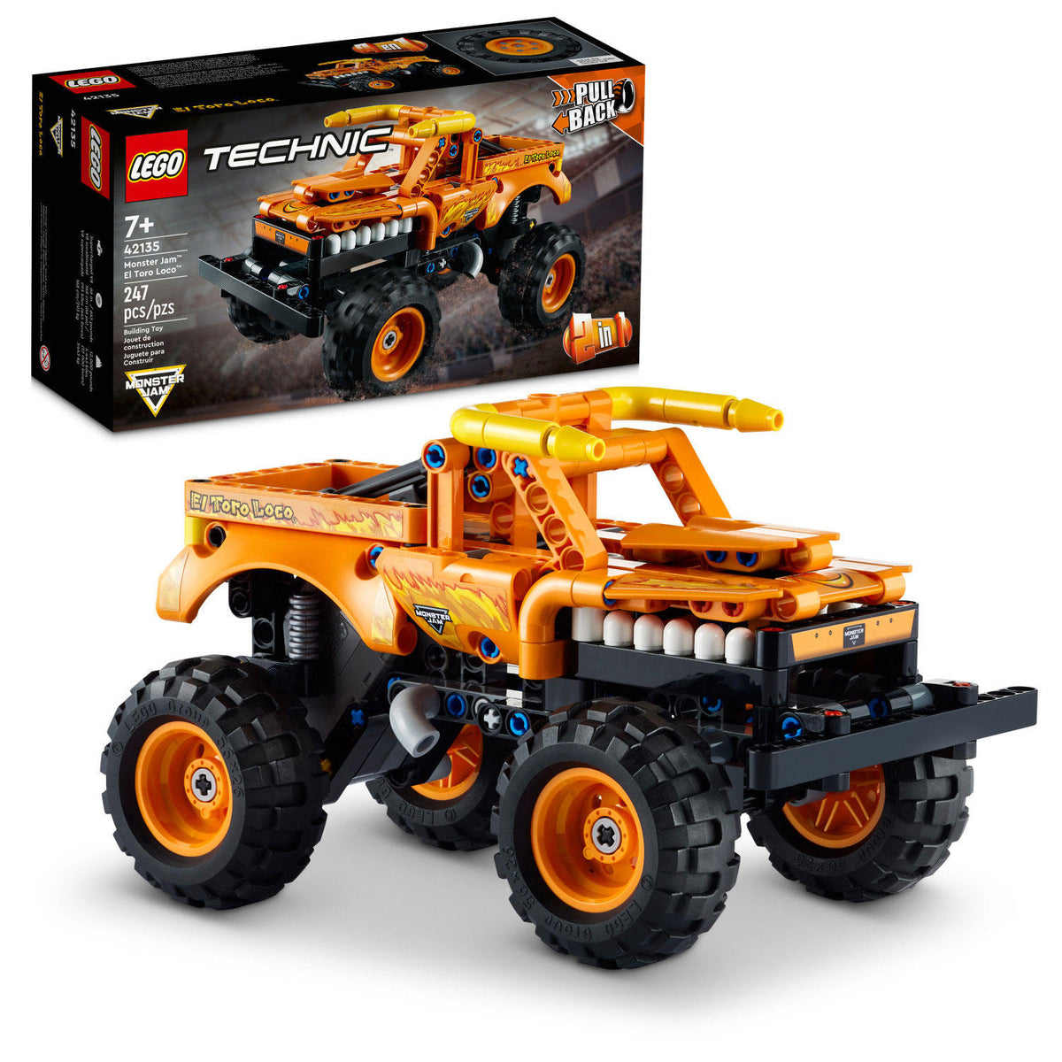LEGO Technic Monster Jam El Toro Loco Model Building Kit wtih 247 Pieces, 1 ea