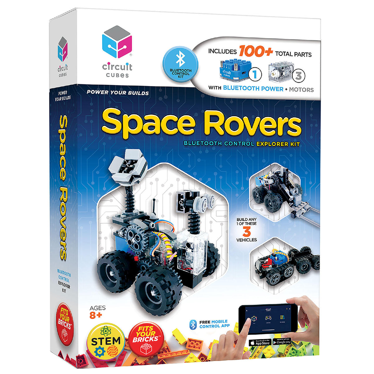 Circuit Cubes Space Rovers Bluetooth Remote Control Robot Kit, 1 ea
