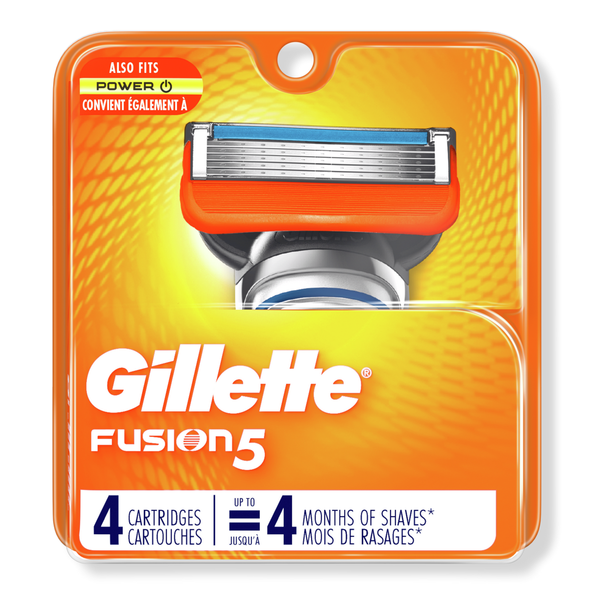 Gillette Fusion Power Cartridges, 4 ea