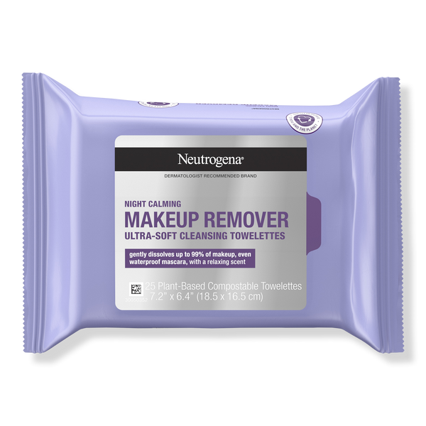 Neutrogena Night Calming Makeup Remover Cleansing Towelettes, 25 ea