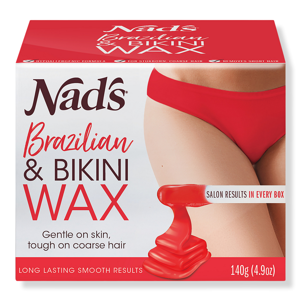 Nads Natural Brazilian & Bikini Wax, 4.9 oz