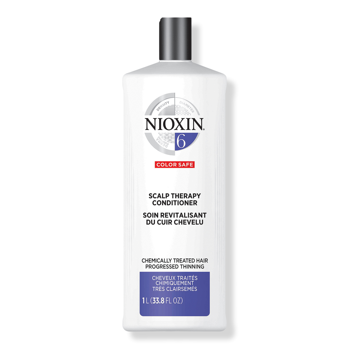Nioxin Scalp Therapy Conditioner, System 6 (Chemically Treated/Bleached Hair/Progressed Thinning), 33.8 oz