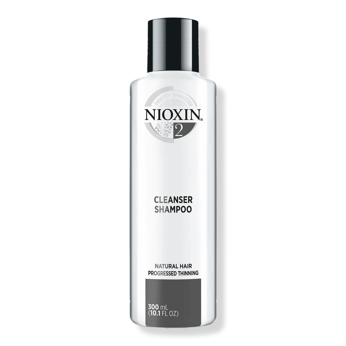 Nioxin Cleanser Shampoo, System 2 (Fine/Progressed Thinning, Natural Hair), 10.1 oz
