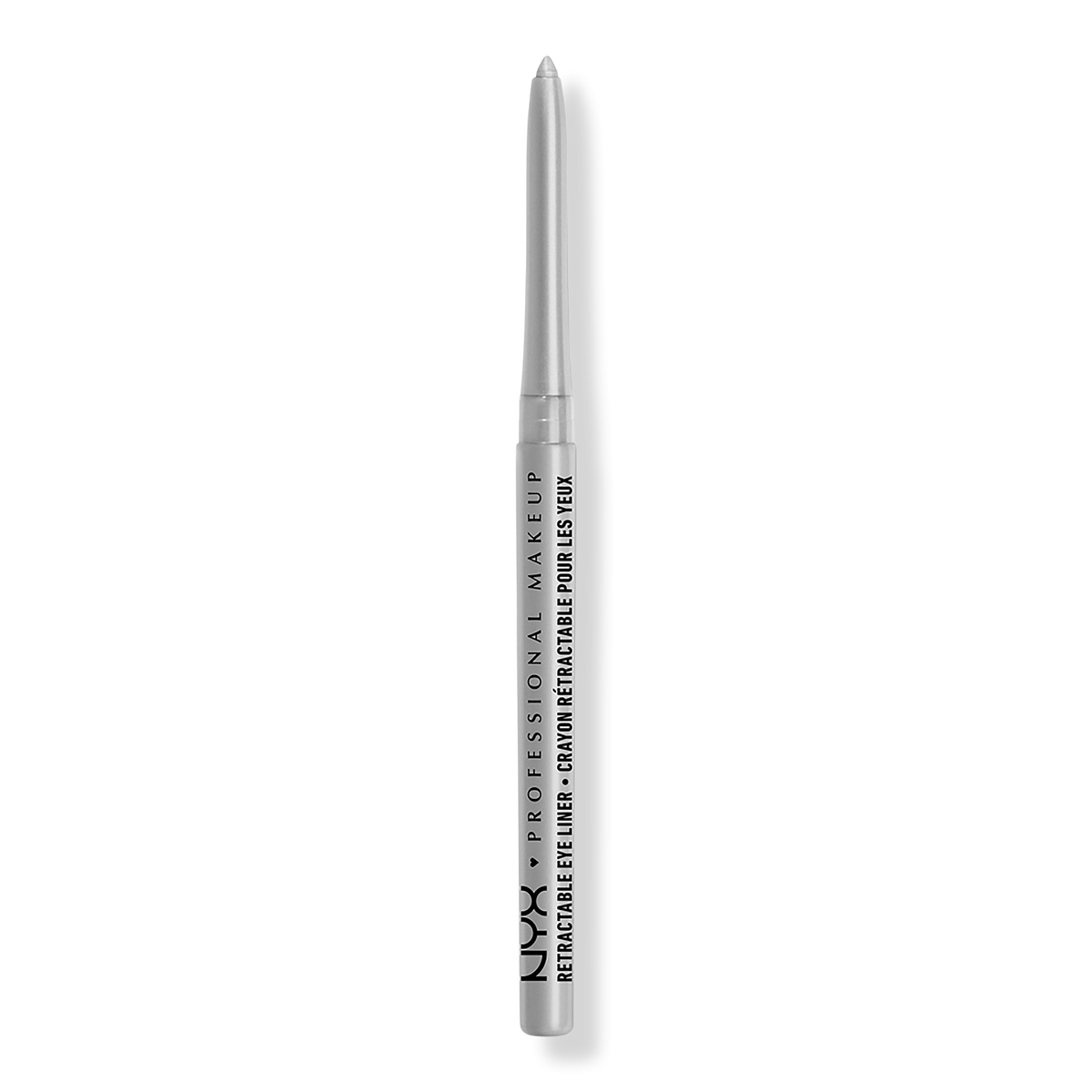 NYX Professional Makeup Retractable Long-Lasting Mechanical Eyeliner Pencil, Silver, 0.01 oz