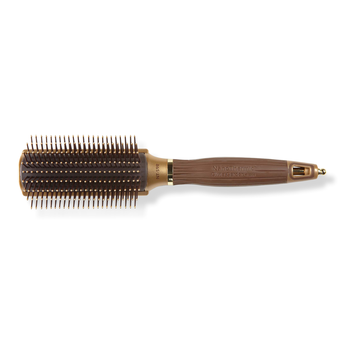Olivia Garden NanoThermic Ceramic + Ion 9 Row Styling Brush, 1 ea