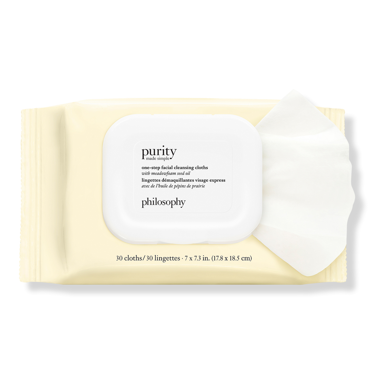 Philosophy Purity Made Simple One-Step Facial Cleansing Cloths, 30 ea