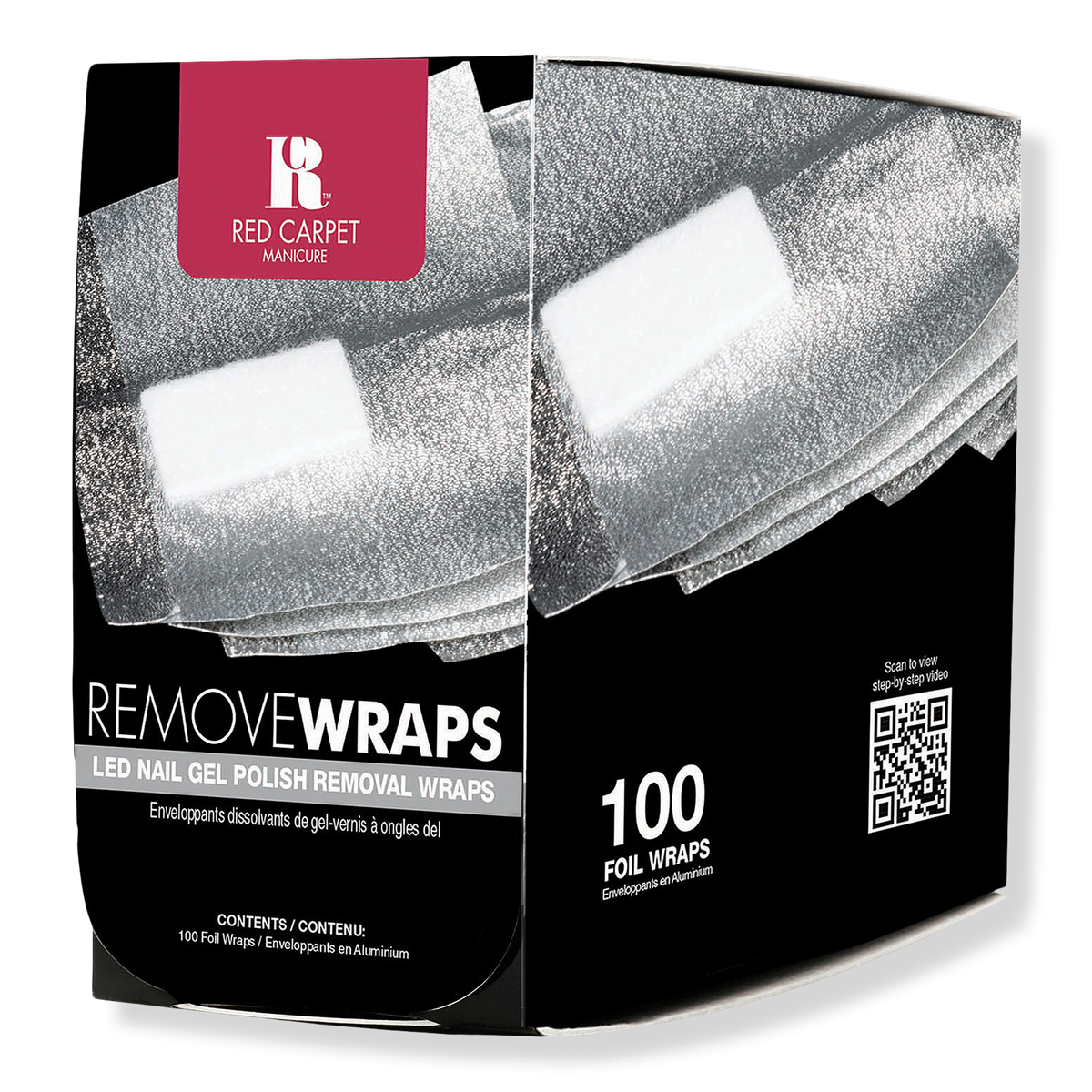 Red Carpet Manicure Foil Remover Wraps, 100 ea